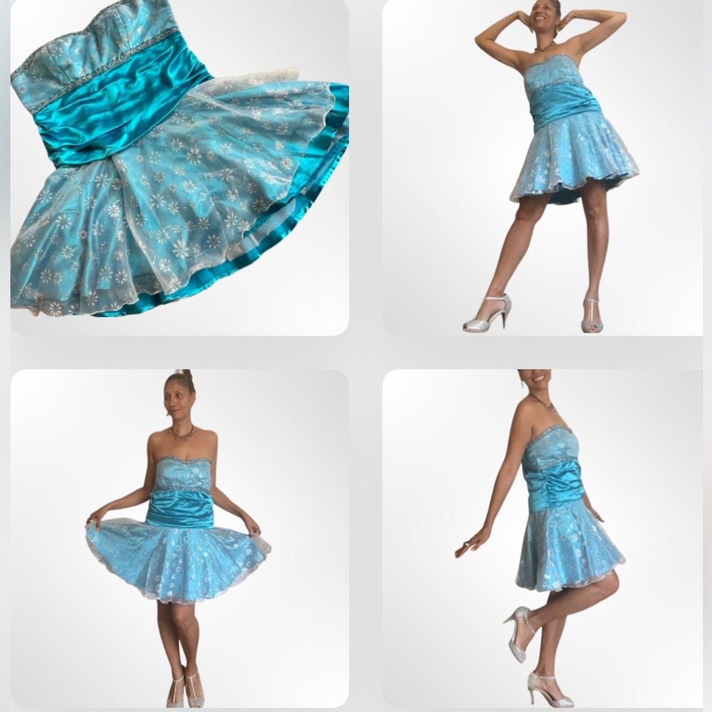 90s Y2K Handmade Party Gown Quincenera Wedding Sweet Sixteens Prom Dress SZ XL